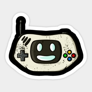 Gaming Pad Retro Gamer Cartoon Console Video Games Sticker